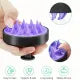 Silicone Scalp Massager Brush - Gentle Shampoo & Shower Comb for Dandruff Removal, Manual Head Scrubber for Wet/Dry Hair Care