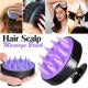 Silicone Scalp Massager Brush - Gentle Shampoo & Shower Comb for Dandruff Removal, Manual Head Scrubber for Wet/Dry Hair Care
