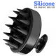 Silicone Scalp Massager Brush - Gentle Shampoo & Shower Comb for Dandruff Removal, Manual Head Scrubber for Wet/Dry Hair Care