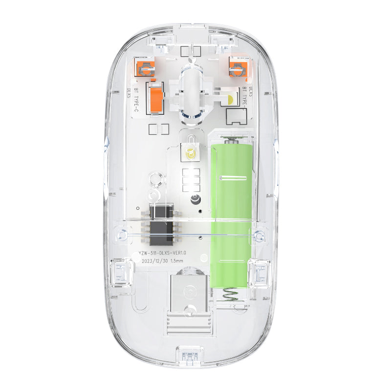 Transparent Dual-Mode Wireless Bluetooth 5.2 Mouse