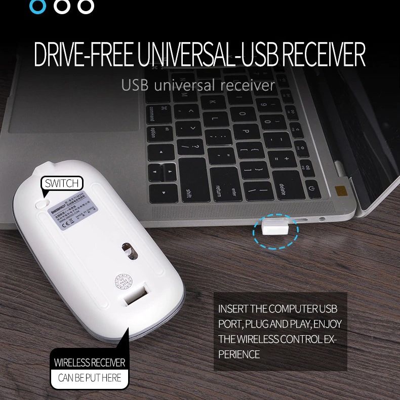 1600 DPI USB Optical Wireless Computer Mouse